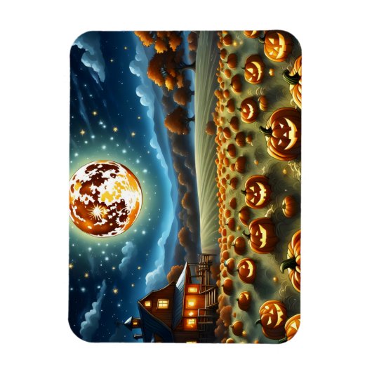 Halloween-Landschaft Magnet (Vertikal)