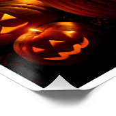 Halloween-Landschaft Poster (Ecke)