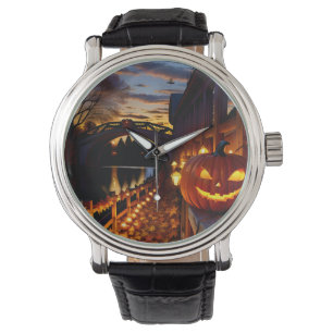 Halloween Landschaft Vier Armbanduhr