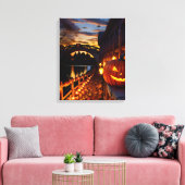 Halloween Landschaft Vier Leinwanddruck (Insitu (Wohnzimmer))