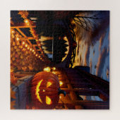 Halloween Landschaft Vier Puzzle (Horizontal)