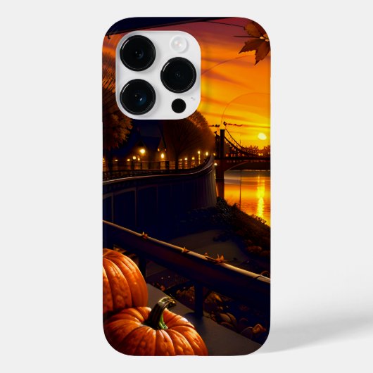 Halloween Landschaft Zwei Case-Mate iPhone Hülle (Rückseite)