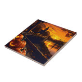 Halloween Landschaft Zwei Fliese (Seite)