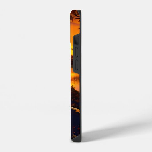 Halloween Landschaft Zwei iPhone Hülle (Linke Seite)