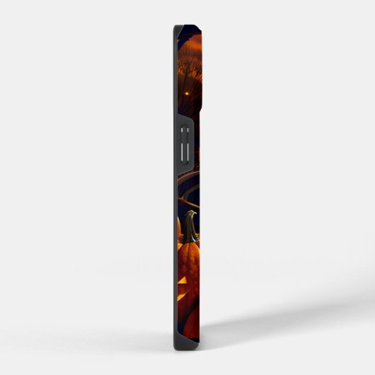 Halloween Landschaft Zwei iPhone Hülle (Rechte Seite)