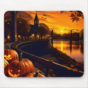 Halloween Landschaft Zwei Mousepad