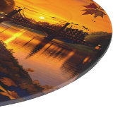 Halloween Landschaft Zwei Schneidebrett (Ecke)