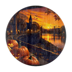 Halloween-Landschaft Zwei Schneidebrett