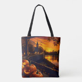 Halloween Landschaft Zwei Tasche (Rückseite)