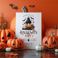 Halloween Lantern Baths & Spider Party Einladung