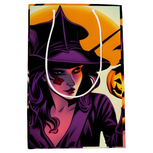 Halloween Large Gift Bag Mittlere Geschenktüte (Vorderseite)