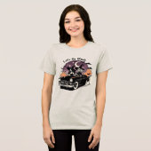 Halloween Lass uns Ghouls Hexen Road Trip gehen Tri-Blend Shirt (Vorderseite voll)