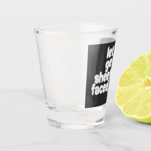 Halloween Lasse Facebook-Spaß Schnapsglas (Links)