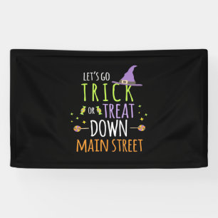 Halloween-Lassenden gehen trick oder behandeln Banner