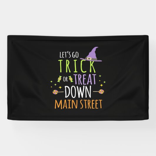 Halloween-Lassenden gehen trick oder behandeln Banner (Horizontal)
