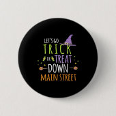 Halloween-Lassenden gehen trick oder behandeln Button (Vorderseite)