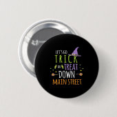 Halloween-Lassenden gehen trick oder behandeln Button (Vorne & Hinten)