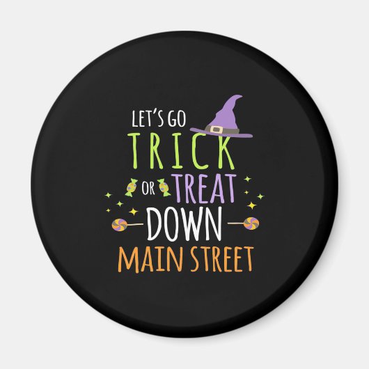 Halloween-Lassenden gehen trick oder behandeln Magnet (Vorne)