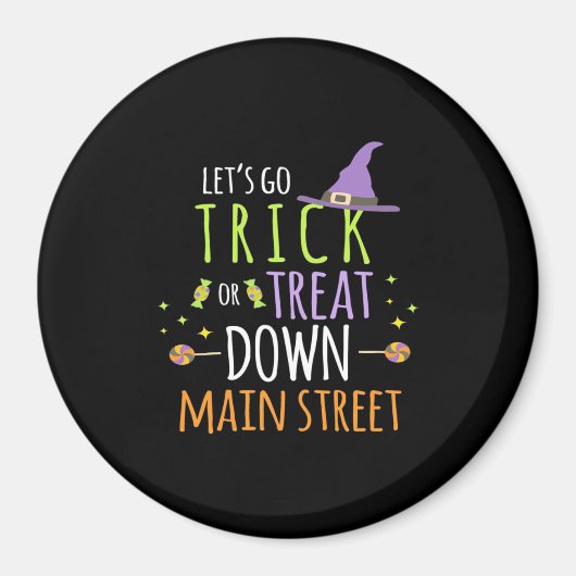 Halloween-Lassenden gehen trick oder behandeln Magnet (Vorne)