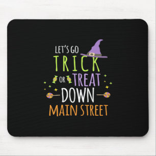 Halloween-Lassenden gehen trick oder behandeln Mousepad