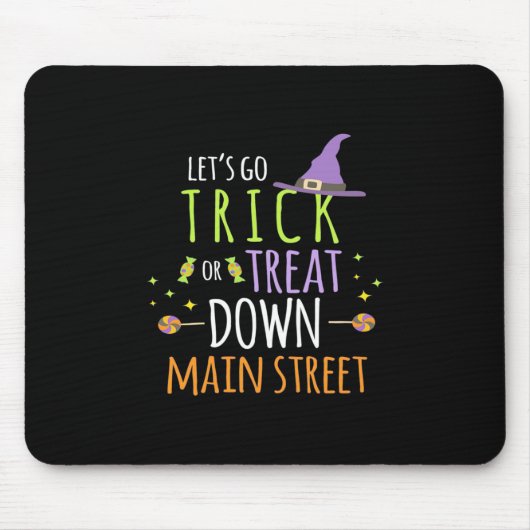 Halloween-Lassenden gehen trick oder behandeln Mousepad (Vorne)