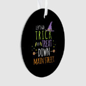 Halloween-Lassenden gehen trick oder behandeln Ornament (Vorderseite)