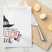 Halloween lässt mich nicht meinen Hexenschalter Ge Geschirrtuch (Viertel Falte)