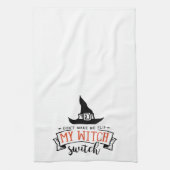 Halloween lässt mich nicht meinen Hexenschalter Ge Geschirrtuch (Vertikal)