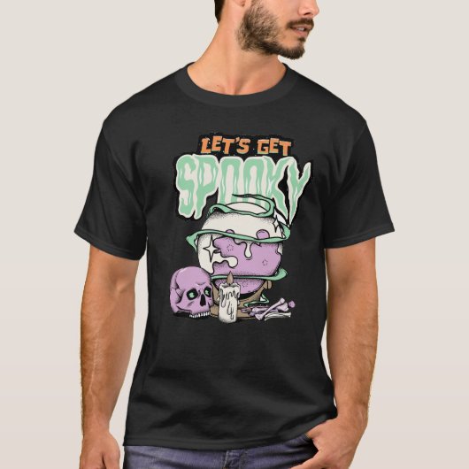 Halloween Lasst uns einen Spooky-T - Shirt bekomme (Vorderseite)