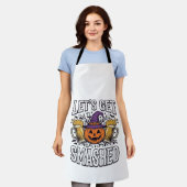 Halloween Lasst Uns Zerschmettern Kürbis Bier Schürze (Getragen)
