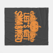 Halloween Lasst Uns Zerschmettern Kürbis Fleecedecke (Vorderseite (Horizontal))