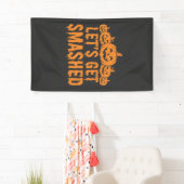 Halloween Lasst Uns Zerstören Kürbis Banner (Insitu)