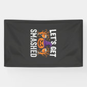 Halloween Lasst Uns Zerstören Kürbis Banner (Horizontal)