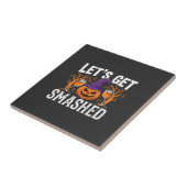 Halloween Lasst Uns Zerstören Kürbis Fliese (Seite)