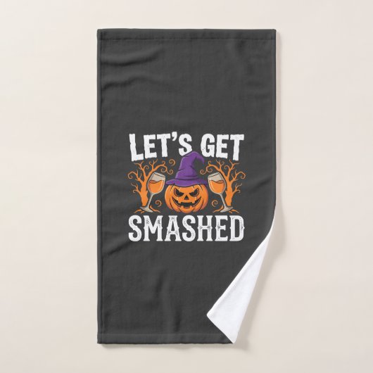 Halloween Lasst Uns Zerstören Kürbis Handtuch (Handtuch)
