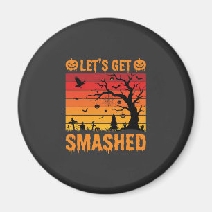 Halloween Lasst Uns Zerstören Verlassener Friedhof Magnet