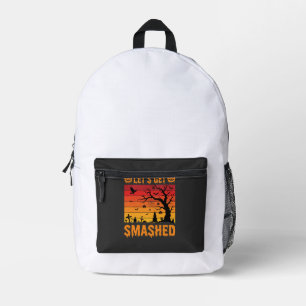 Halloween Lasst Uns Zerstört Werden Verlassener Fr Bedruckter Rucksack