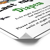 Halloween "Last Night Diapers" Baby Showspiel Poster (Ecke)