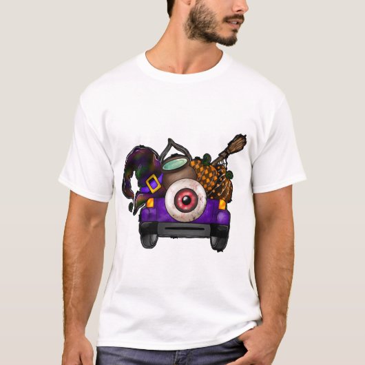 Halloween-Lastwagen T-Shirt (Vorderseite)