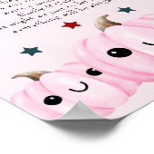 Halloween Late Night Diapers Baby Shower Game Poster (Ecke)