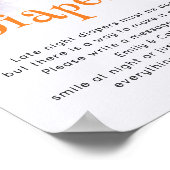 Halloween 'Late Night Diapers' Baby Showspiel Poster (Ecke)