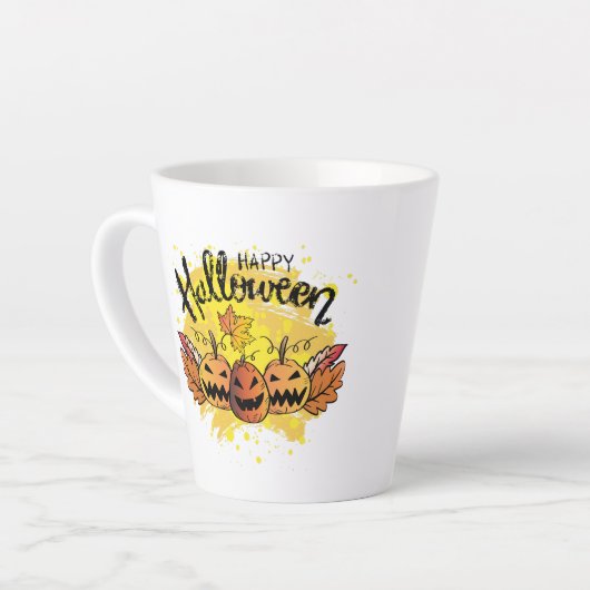 Halloween Latte Tasse (Linke Ecke)