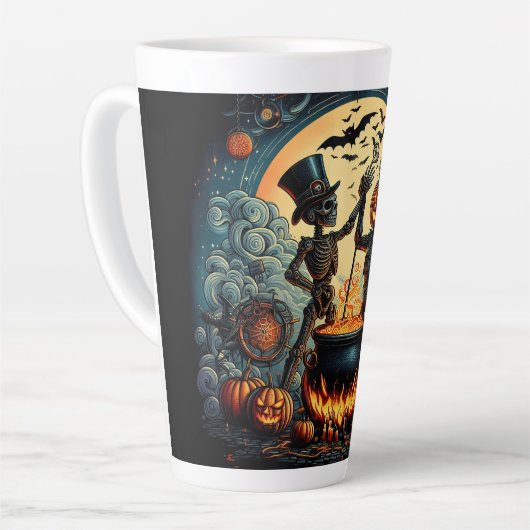 Halloween Latte Tasse (Linke Ecke)