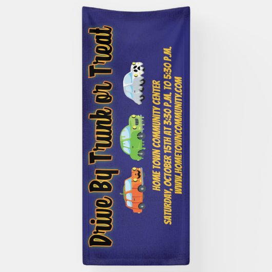 Halloween-Laufwerk per Fernwagen oder Leckerei Banner (Vertikal)