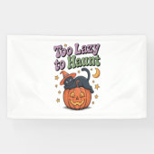 Halloween Lazy Ghost Banner (Horizontal)