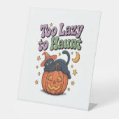 Halloween Lazy Ghost Sockelschild (Vorderseite)