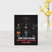 Halloween Leadership Spooky Squad Command Funny th Karte (Gelbe Blume)