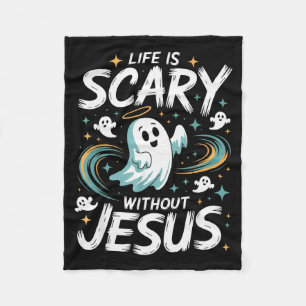 Halloween Leben Gruselig Ohne Jesus Christliches K Fleecedecke