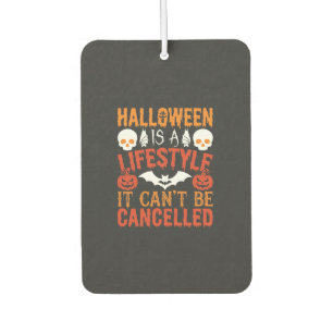 Halloween-Lebensstil Fledermaus-Kürbis-Typografie- Autolufterfrischer