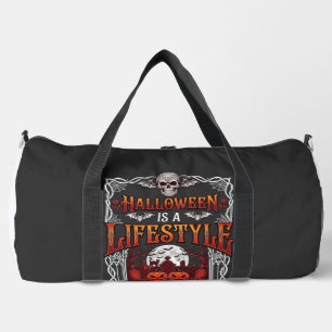 Halloween-Lebensstil Fledermaus-Schädel-Friedhof-K Duffle Bag